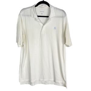 B Draddy Mens Medium M White Short Sleeve Golf Polo Shirt STAINED SA Golf Club